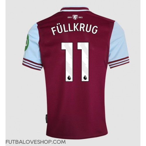 Dres West Ham United Niclas Fullkrug #11 Domáci 2024-25 Krátky Rukáv